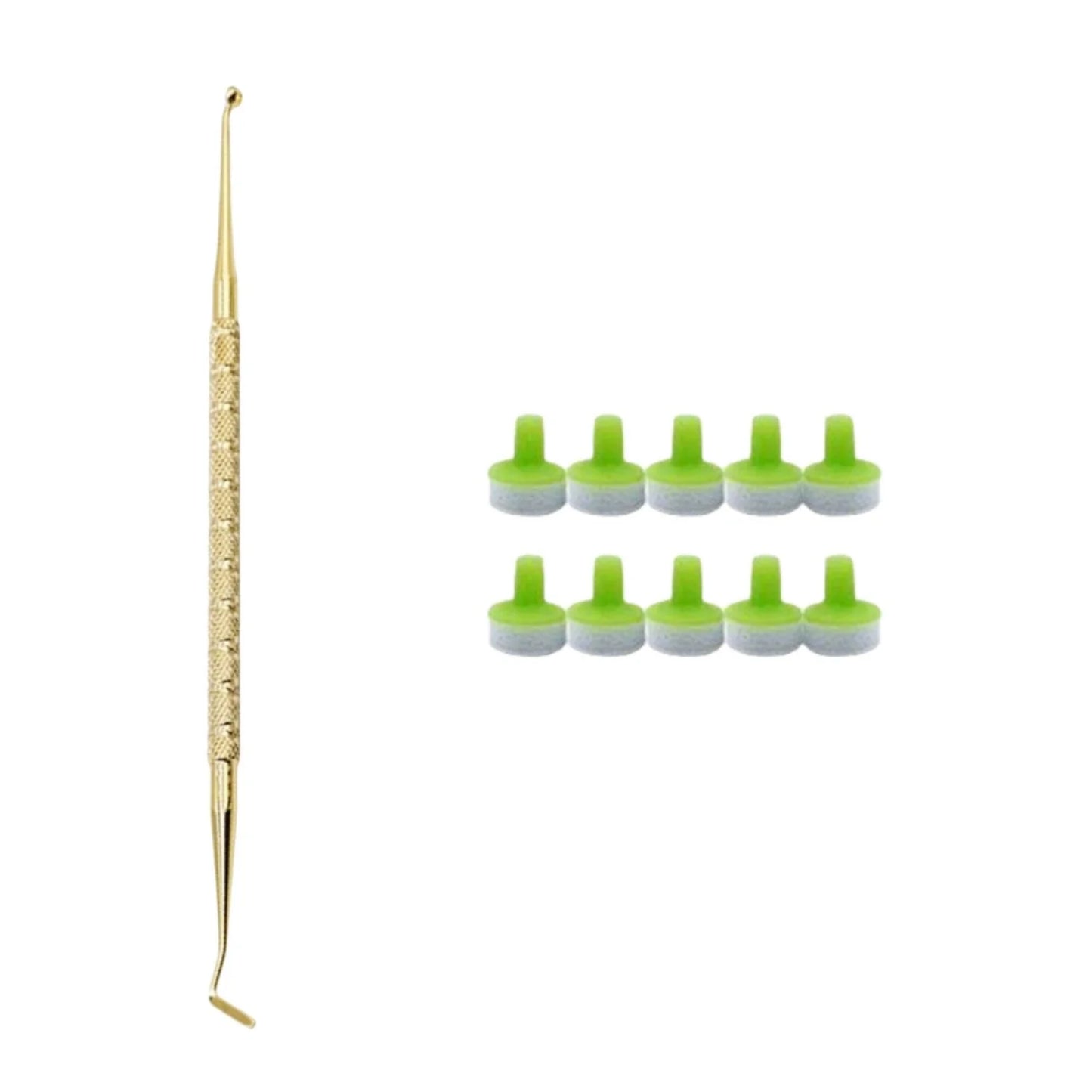 Dental Resin Filling Kit – Composite Light Cure Spatula & Molding Tools Set with Foam Pad Holder for Dentistry Use