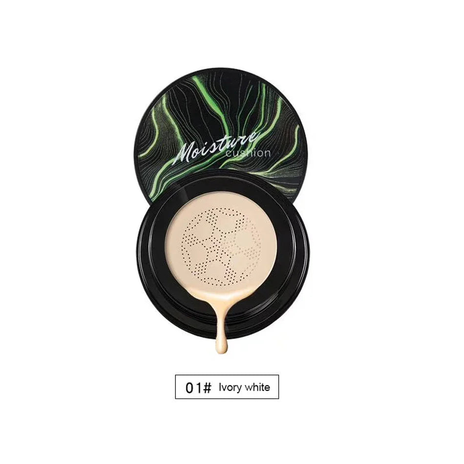 Mushroom Head Air Cushion CC Cream – Natural Moisturizing Foundation & Concealer for Oil-Control & Whitening – BB Cream Makeup Cosmetics