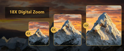 4K Camera for Photography – 18X Digital Zoom, 64MP Vlogging Camcorder, 3'' Flip Screen, WIFI Selfie Webcam for YouTube