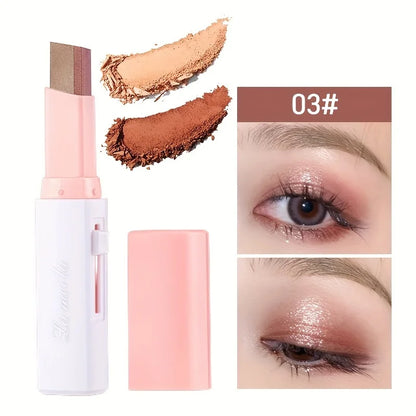 2-in-1 Pearly Highlighter & Eyeshadow Stick – Waterproof Long-Lasting Glitter Eyeliner & Eye Makeup Pen