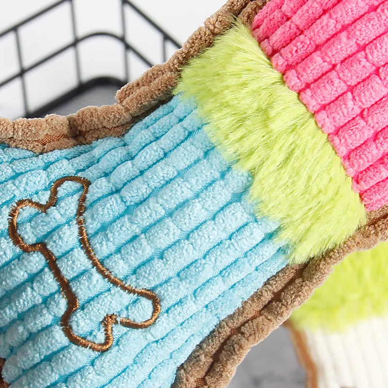 Interactive Squeaky Dog Toy: Plush Chew for Small to Medium Breed Puppies - Ideal Birthday Gift for Playful Pets