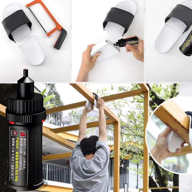High Strength Oily Super Strong Shoe Glue - Multi-Functional Adhesive for Repairing Plastic, Glass, Wood, Metal, and Ceramic