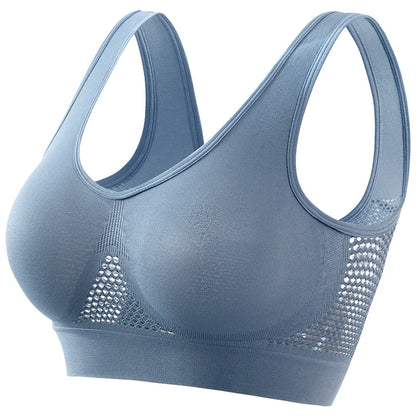 Seamless Push-Up Bra for Women – Wireless Breathable Comfort Bralette & Crop Top Sports Lingerie, S–5XL Plus Size Support