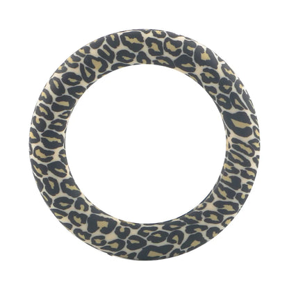Kovict Silicone Ring Pendant Blanks - 65mm Round Printed Rings for DIY Jewelry & Craft Making