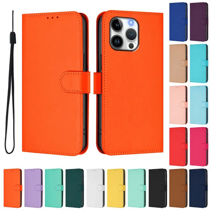 iPhone 16 Series Wallet Leather Flip Case – Protective Cover for 16, 16 Pro, 16 Pro Max & 16 Plus