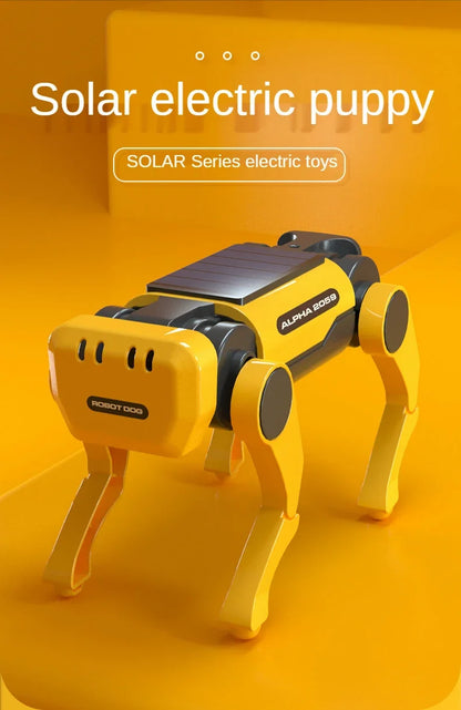 Solar Powered Robot Dog Kit – DIY STEM Science Experiment Toy for Kids, Educational Puppy Model, Christmas Gift
