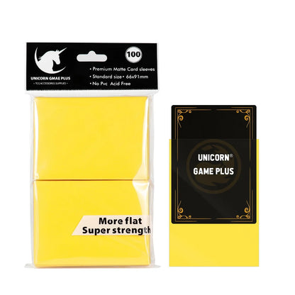 100PCS Matte Trading Card Sleeves – 66x91mm Standard Size Protectors for TCG, Tarot & Board Games, Durable Card Shield Covers