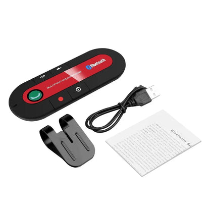 Bluetooth Handsfree Car Kit Speaker with Sun Visor Clip – Wireless Stereo MP3 Audio Receiver & Speakerphone
