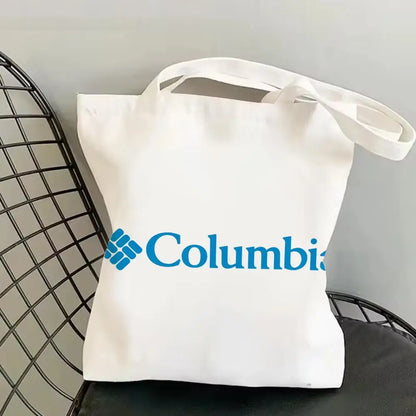Classic Canvas Tote Bag - Large Capacity Double-Sided Print Shoulder Shopping Bag