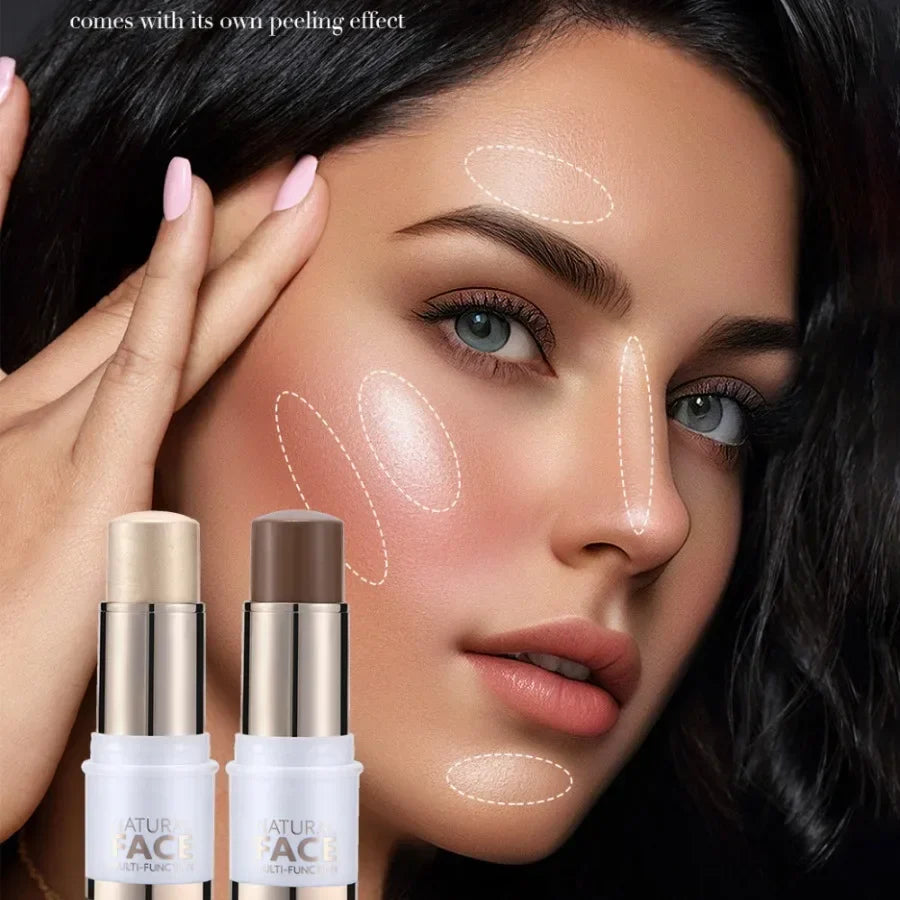 Highlighter Stick – Brightening Skin Tone, Contouring, Natural Stereo Concealer & Multi-Purpose Blush Stick