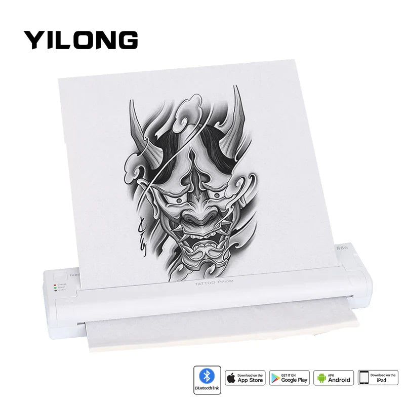 ATS886 Portable Tattoo Stencil Printer – Thermal Stencil Maker & Copier