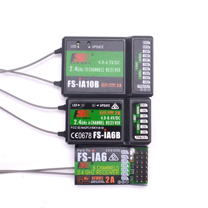 FlySky FS-IA10B/IA6B/X6B/FS-A8S Receiver – Compatible with i6, i10, CT6B, T6, TH9X Remote Control Transmitters