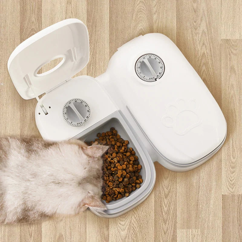 Pet Automatic Timing Feeder – 350ML Large Capacity Dry & Wet Food Dispenser