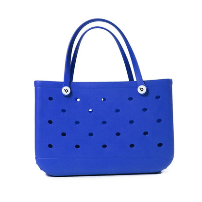 EVA Beach Bag for Women - Waterproof Bogg Rubber Travel Tote, Washable Handbag for Sports, Beach, Market, Pool