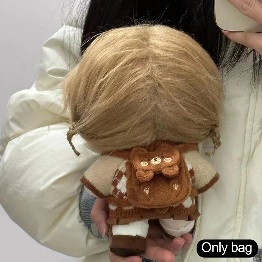 Labubu 15–17cm Doll Backpack – Handmade BJD Doll Bag & Clothing Accessory
