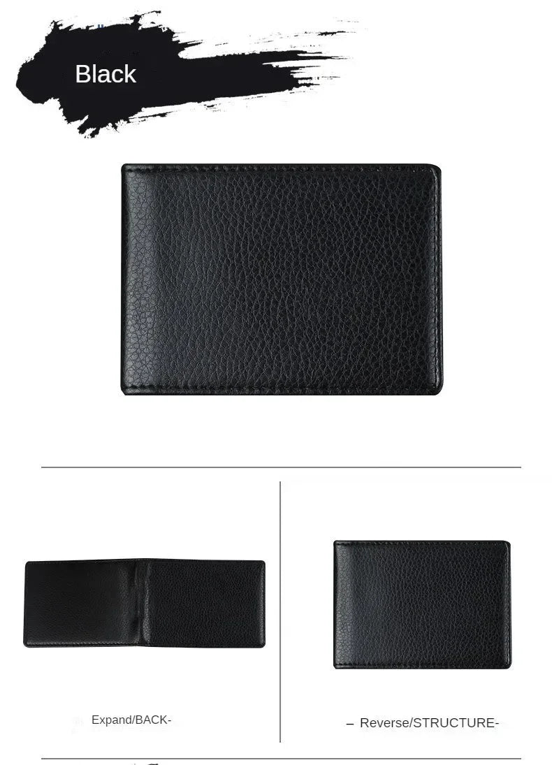 PU Leather Driver License Holder — Car Document Wallet for ID, Pass, Certificate, and Card Storage