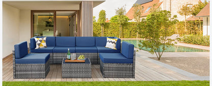 Outdoor Sectional Chair Set – Weather-Resistant Patio Furniture for Garden, Deck, or Backyard
