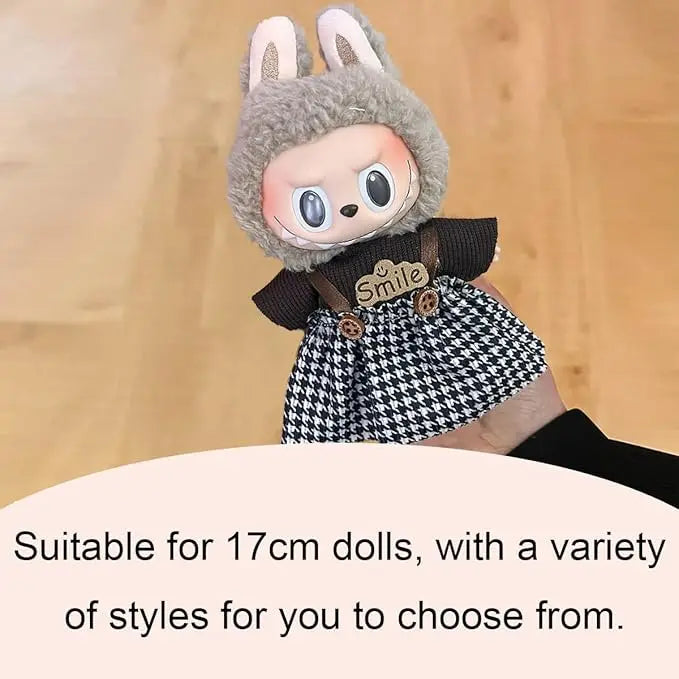 Gxlaihly 17cm Labubu Doll Clothes – Cute Costumes & Outfits for 17cm Labubu Dolls (B15)