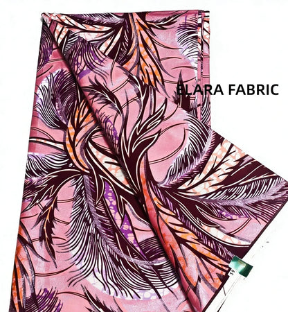 African Golden Glitter Wax Fabric - Soft Cotton Ankara Batik Print Material for Uniforms