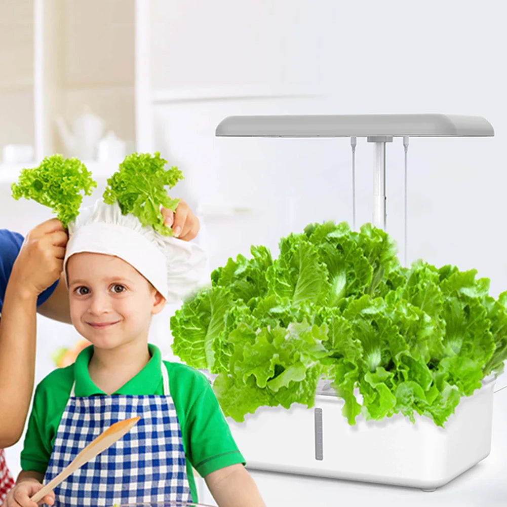 Tuya WiFi Hydroponics System – LED Smart Soilless Indoor Planting Machine with Self-Watering Planter for Home Gardening