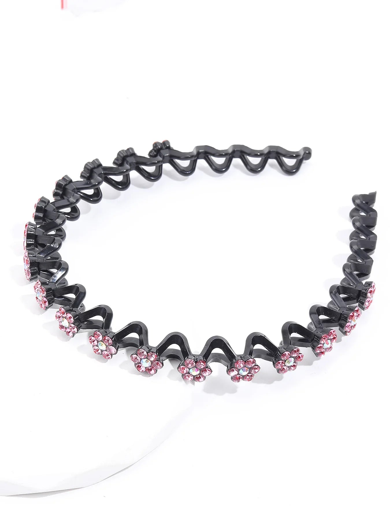 New Non-slip Rhinestone Headbands – Solid Wave Hairbands for Women & Girls, Bezel Fashion Hair Hoop, Boutique Hair Accessories
