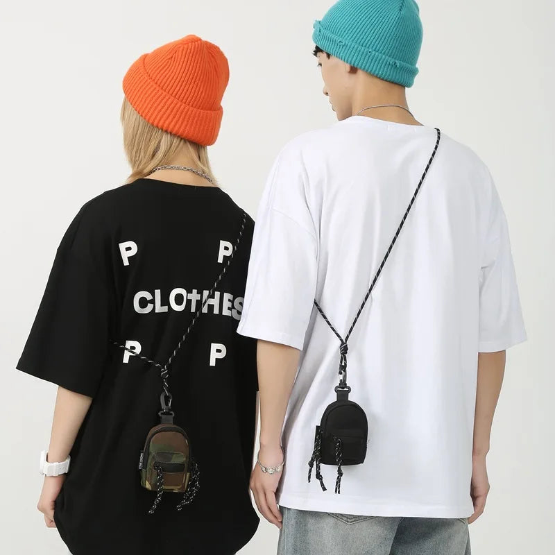Mini Pendant Bag Key Headset Card Storage Bag - Men's Travel Backpack, Small Chest Bag, Handbag Wallet for Women