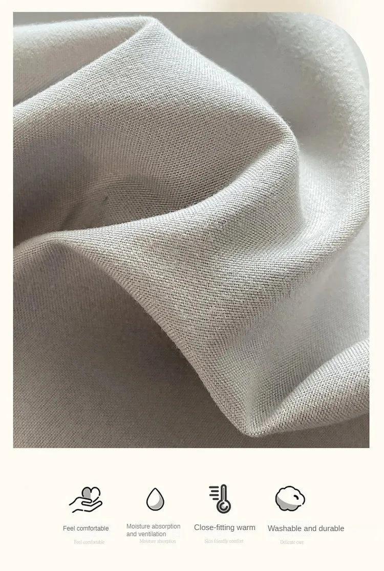 Pure Cotton Long Staple Bedding Set - 4PCS, Matte Bed Sheet & Duvet Cover, All Cotton