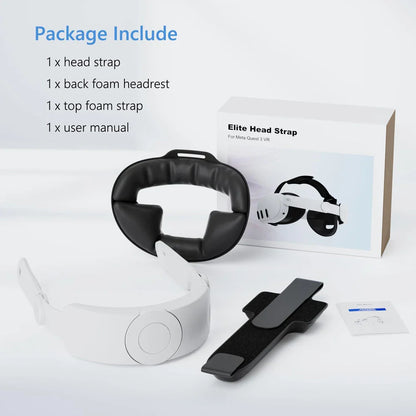 Comfortable Sponge Head Strap for Meta Oculus Quest 3 and 3S - VR Headset Accessories Replacement