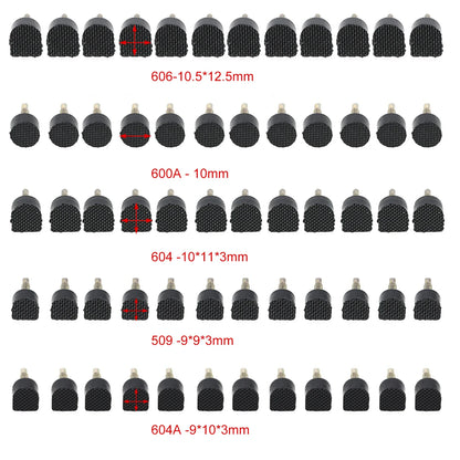 60Pcs High Heel Shoe Repair Tips - 5 Size Replacement Nails, Dowel Lifts & Heel Taps for Shoe Restoration