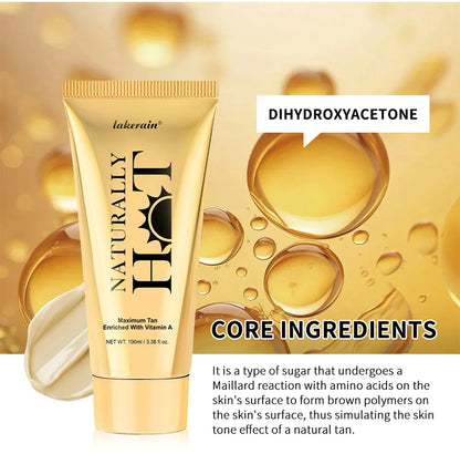 AG Hot Tanning Cream — Long-Lasting Bronzer for Smooth, Non-Sticky Skin, Suitable for All Skin Types