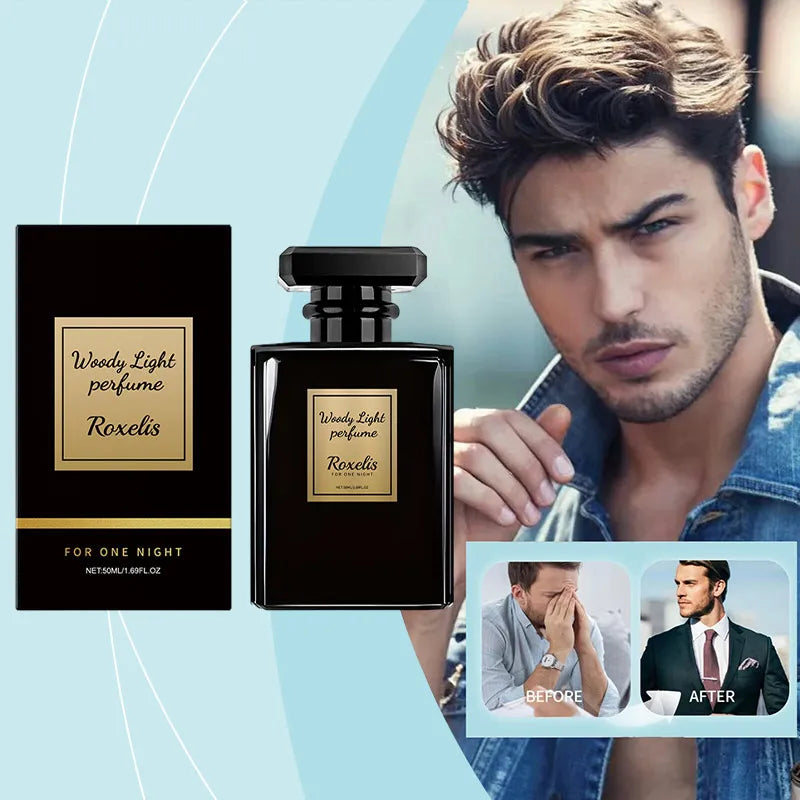 Classic High-End Men’s Eau de Parfum – Long-Lasting Fragrance with Sandalwood & Vanilla Scent, Captivating Fresh Date Perfume for Men & Couples