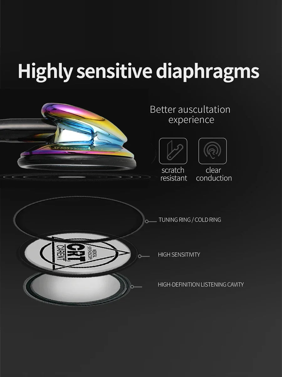 Professional Single Head Medical Stethoscope — Custom Engraved Cardiology Stethoscope for Nurses and Health Care Professionals