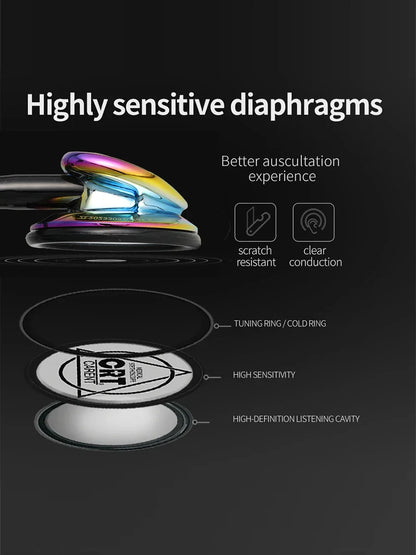Professional Single Head Medical Stethoscope — Custom Engraved Cardiology Stethoscope for Nurses and Health Care Professionals