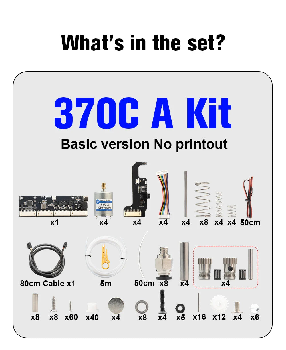 BLV AMS Lite BMCU370C Auto Refill Farm — Durable 3D Printer Accessory for A1 & A1 MINI, Strictly Tested, Type-C Support