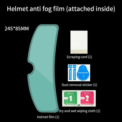 Motorcycle Helmet Clear Rainproof Anti-Fog Film – Nano Coating Sticker for Safety Driving, Durable Universal Helmet Accessory