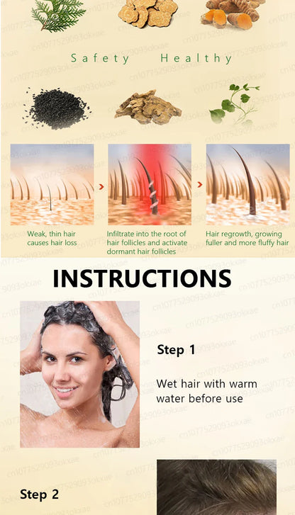 WPRBREGT Blue Hair Growth Serum — Essential Oil for Thicker Hair, Anti-Baldness Treatment