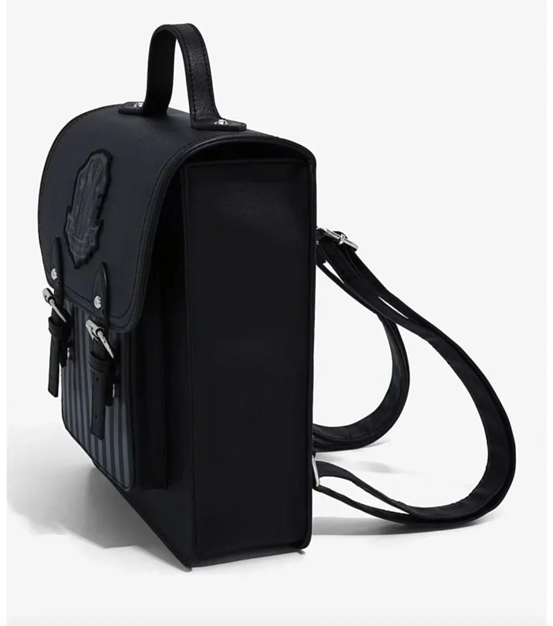 Wednesday Addams Backpack — Schoolgirl Nevermore College Cosplay Messenger Bag for Kids & Fans Gift