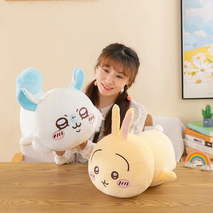 30/40cm MINISO Chiikawa Hachiware Plush Doll — Large Soft Cartoon Pillow Toy, Birthday Gift for Children & Girls