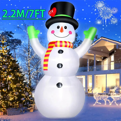 1.8M Inflatable Santa Claus Backpack Toy – Christmas Decoration with LED Light for Indoor & Outdoor Holiday Decor and Gifts