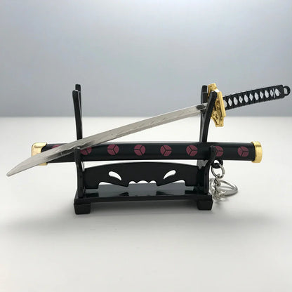 8 Styles Roronoa Zoro Samurai Sword Keychain – Katana Scabbard Keyring for Men & Women, Cosplay Toy Jewelry Gift