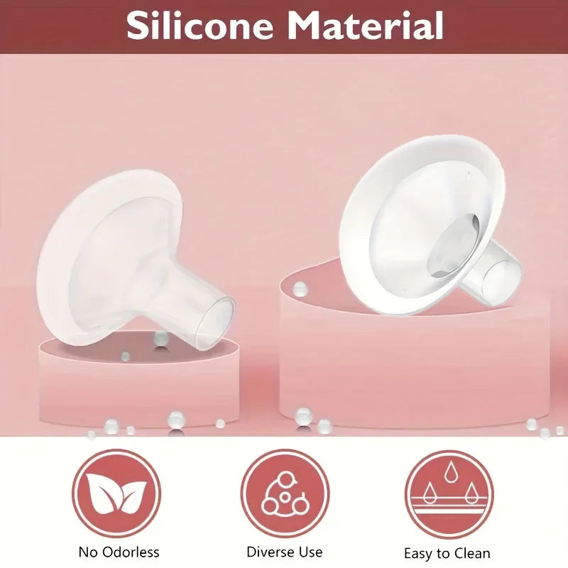 BPA-Free Silicone Breast Pump Flange Pad – Compatible with Medela & Spectra Pump Parts Replacement Accessories