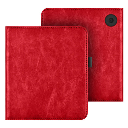 KOBO Libra 7" Leather Case – Hand Strap, Stand & Card Slot Cover for Libra Colour, Libra 2, Libra H2O (N428/N418/N873)