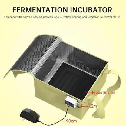 Temperature Controlled Bread Warming Box – Automatic Shut-Off Dough Proofer Fermentation Bag for Home Baking & Proofing Equipment