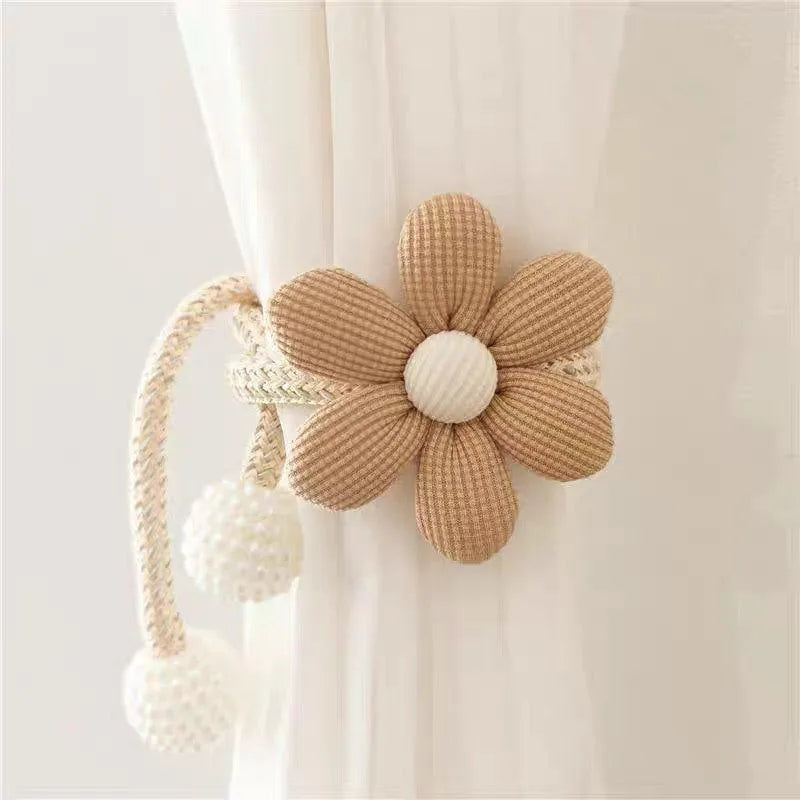 Modern Flower Curtain Ties – Creative Rope Tiebacks for Bedroom & Living Room, Home Curtain Decoration, Perfect Gift