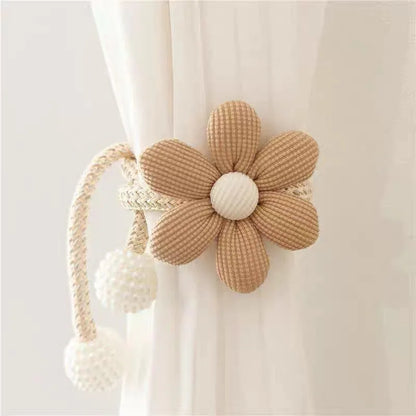 Modern Flower Curtain Ties – Creative Rope Tiebacks for Bedroom & Living Room, Home Curtain Decoration, Perfect Gift