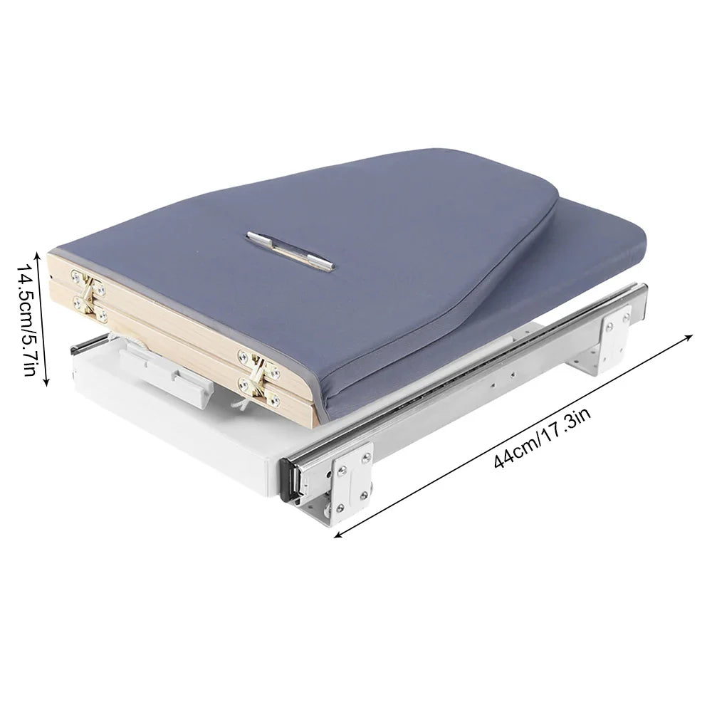 Foldable Cabinet-Mount Ironing Board | Sturdy Metal Frame 80x29.5cm Gray
