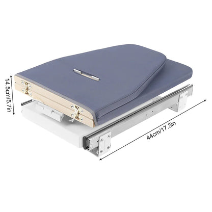 Foldable Cabinet-Mount Ironing Board | Sturdy Metal Frame 80x29.5cm Gray