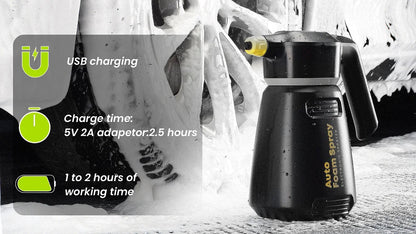 FoamBoss Electric Foam Sprayer — High-Pressure Snow Foam Cannon for Car Wash, Home & Garden Detailing