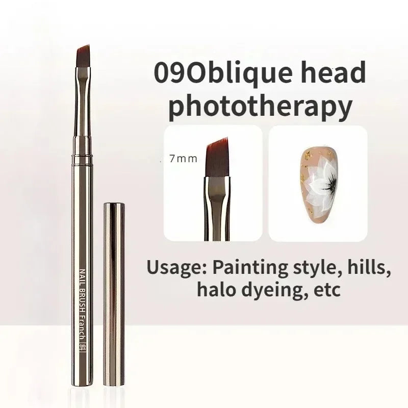 Nail Art Liner Brushes for Striping & Drawing – 6 to 25mm Design Pens, Professional Manicure Tools