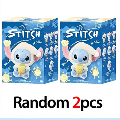 Miniso Disney Stitch Blind Box — “Eat Something Before Sleep” Vinyl Plush Doll Pendant, Surprise Gift Toy